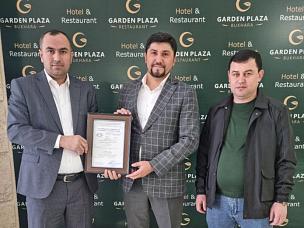 Гостиница «Garden Plaza Bukhara» сертифицирована  по стандарту O‘z DSt ISO 9001:2015