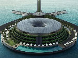 В Катаре запустят первый в мире плавучий экоотель